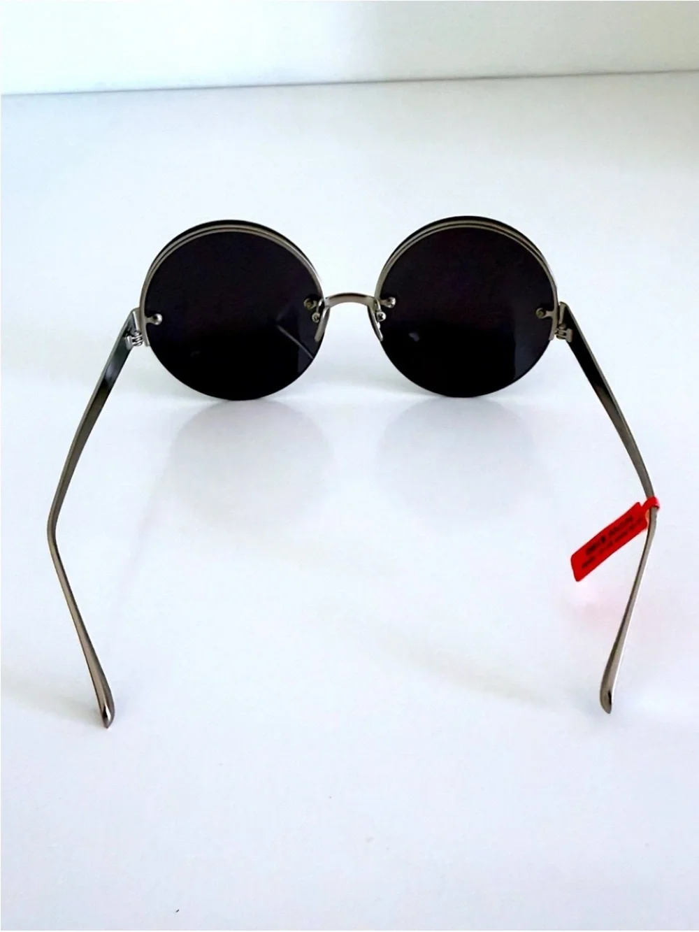 NWT Linda Farrow 313 Round Sunglasses Rare C10 Matt Gold Silver Grey Archival